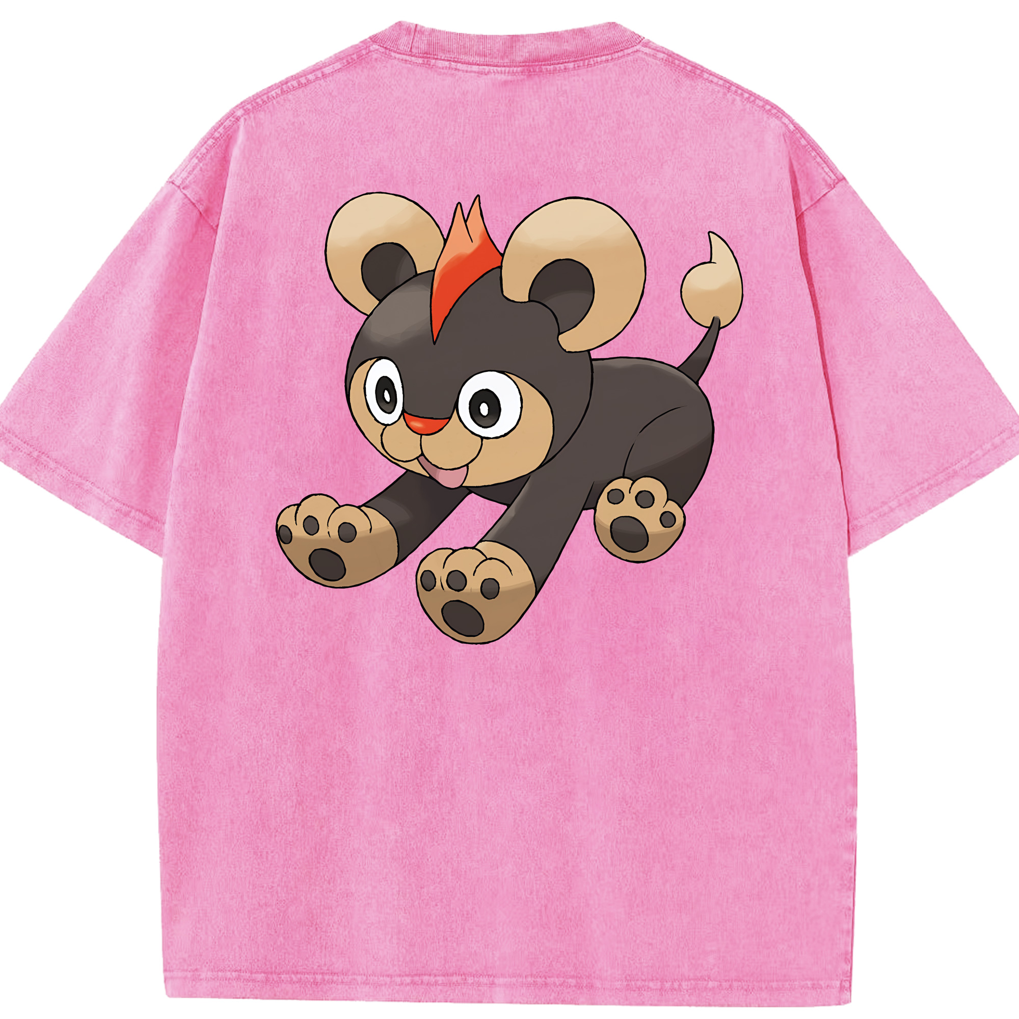 （画像用） ポケットモンスター Pokémon 綿100% ヴィンテージ風 半袖Tシャツ（背面プリント）
